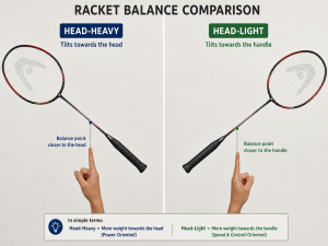 head-heavy vs head-light badminton racket